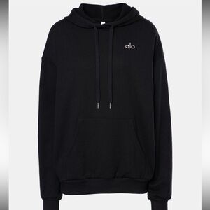 Alo Yoga Accolade cotton-blend hoodie Size Large
